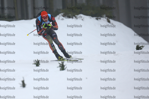 26.01.2018, xkvx, Wintersport, Biathlon IBU Junior Cup - Nove Mesto Na Morave, Sprint v.l. RIETHMUELLER Danilo