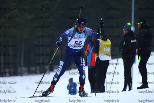 27.01.2018, xkvx, Wintersport, Biathlon IBU Junior Cup - Nove Mesto Na Morave, Sprint v.l. MAHON Jethro