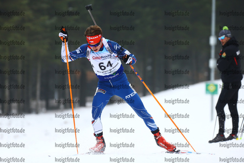 27.01.2018, xkvx, Wintersport, Biathlon IBU Junior Cup - Nove Mesto Na Morave, Sprint v.l. MIKYSKA Tomas