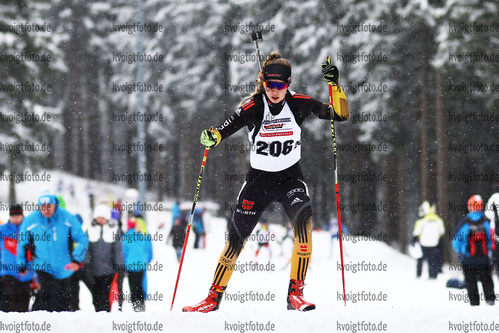 04.02.2018, xkvx, Wintersport, Alpencup - DSV Biathlon Deutschlandpokal - Oberhof, Sprint v.l. HORSTMANN Nathalie