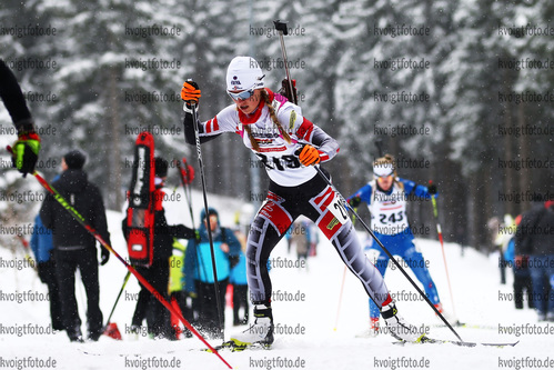 04.02.2018, xkvx, Wintersport, Alpencup - DSV Biathlon Deutschlandpokal - Oberhof, Sprint v.l. GANDLER Anna