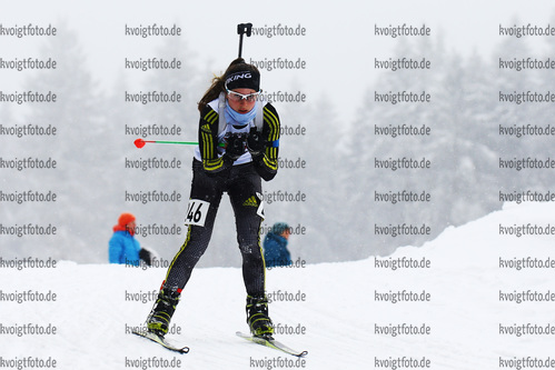 04.02.2018, xkvx, Wintersport, Alpencup - DSV Biathlon Deutschlandpokal - Oberhof, Sprint v.l. GOESTEL Lea