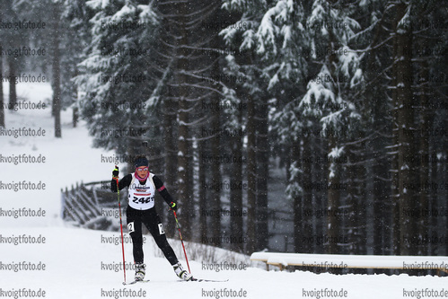 04.02.2018, xkvx, Wintersport, Alpencup - DSV Biathlon Deutschlandpokal - Oberhof, Sprint v.l. LAKUSTA Celine