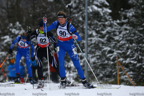 10.02.2018, xkvx, Wintersport, DSV Biathlon Deutschlandpokal - Altenberg, Massenstart v.l. HEINEMANN Marit