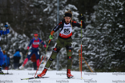 10.02.2018, xkvx, Wintersport, DSV Biathlon Deutschlandpokal - Altenberg, Massenstart v.l. HORSTMANN Nathalie
