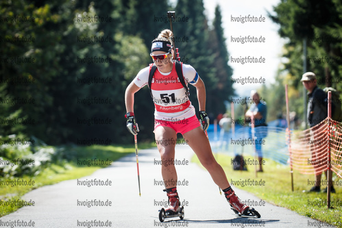 08.09.2018, xkvx, Biathlon, Deutsche Meisterschaften, Sprint , v.l. SCHERER Stefanie