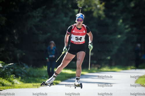 08.09.2018, xkvx, Biathlon, Deutsche Meisterschaften, Sprint , v.l. ARTINGER Linda