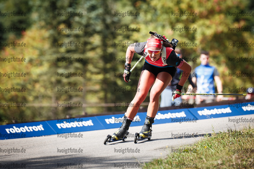 08.09.2018, xkvx, Biathlon, Deutsche Meisterschaften, Sprint , v.l. SCHNEIDER Sophia