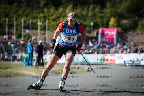 16.09.2018, xkvx, Biathlon, Deutsche Meisterschaften, Staffel, v.l. KLEIN Hannah