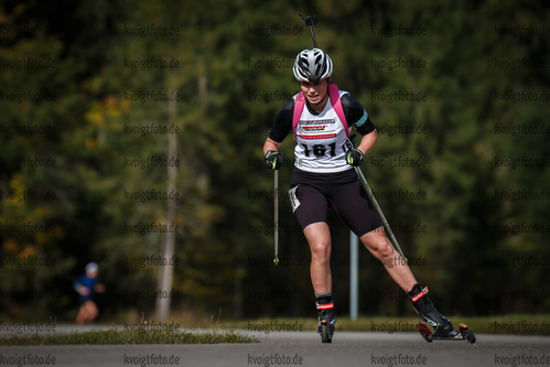 06.10.2018, xkvx, Biathlon, Deutschlandpokal, Sprint, v.l. FROHBERGER Selina