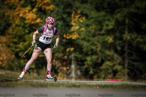 06.10.2018, xkvx, Biathlon, Deutschlandpokal, Sprint, v.l. LEUNER Merle