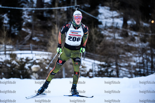 15.12.2018, xkvx, Biathlon, Deutschlandpokal Martell, Sprint, v.l. WEICK Erik