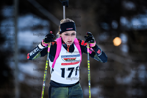 15.12.2018, xkvx, Biathlon, Deutschlandpokal Martell, Sprint, v.l. HANSES Lena