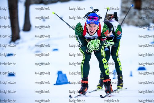 15.12.2018, xkvx, Biathlon, Deutschlandpokal Martell, Sprint, v.l. ZOBEL David