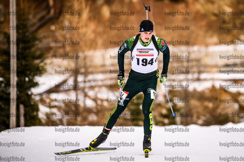 16.12.2018, xkvx, Biathlon, Deutschlandpokal Martell, Verfolgung, v.l. LOHSCHMIDT Sven