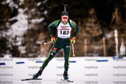 16.12.2018, xkvx, Biathlon, Deutschlandpokal Martell, Verfolgung, v.l. HOLLANDT Florian