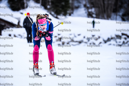 12.01.2019, xkvx, Biathlon, Deutschlandpokal Ridnaun, Einzel, v.l. MERTEN Johanna