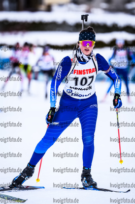 12.01.2019, xkvx, Biathlon, Deutschlandpokal Ridnaun, Einzel, v.l. REICHENBERGER  Marit