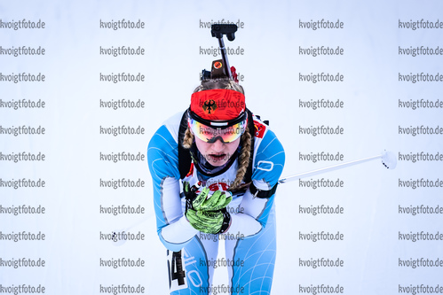 12.01.2019, xkvx, Biathlon, Deutschlandpokal Ridnaun, Einzel, v.l. LEUBNER  Berta