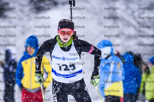 13.01.2019, xkvx, Biathlon, Deutschlandpokal Ridnaun, Sprint, v.l. SCHUMANN  Emily