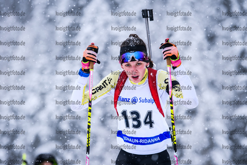 13.01.2019, xkvx, Biathlon, Deutschlandpokal Ridnaun, Sprint, v.l. WEISS  Sophia