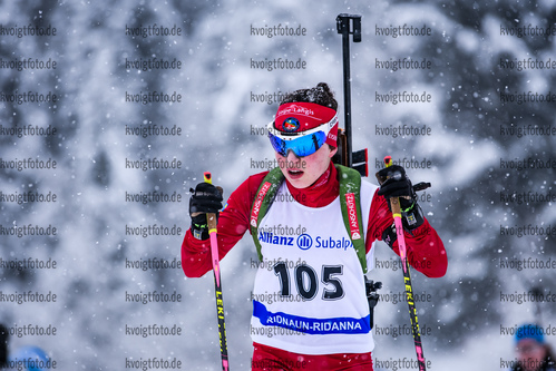 13.01.2019, xkvx, Biathlon, Deutschlandpokal Ridnaun, Sprint, v.l. ZBERG  Annina