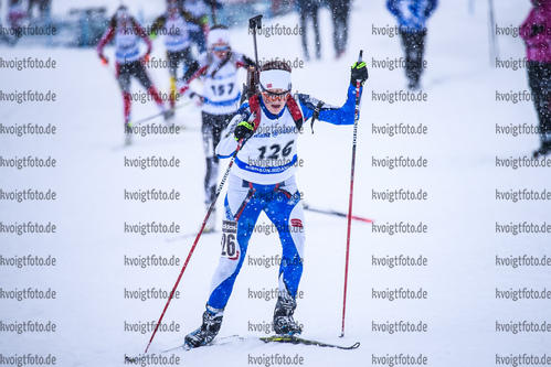 13.01.2019, xkvx, Biathlon, Deutschlandpokal Ridnaun, Sprint, v.l. BERTOLINI  Silvia