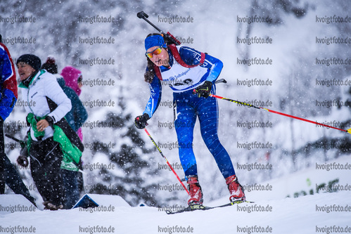 13.01.2019, xkvx, Biathlon, Deutschlandpokal Ridnaun, Sprint, v.l. SIEGLHUBER  Magdalena