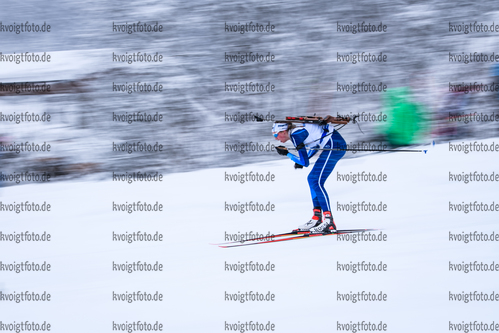 13.01.2019, xkvx, Biathlon, Deutschlandpokal Ridnaun, Sprint, v.l. SCHLICKUM Hannah