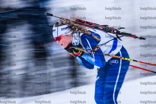 13.01.2019, xkvx, Biathlon, Deutschlandpokal Ridnaun, Sprint, v.l. FICHTNER Marlene