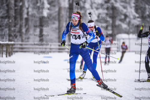 26.01.2019, xkvx, Biathlon, Deutschlandpokal Notschrei, Sprint, v.l. HARTL Lena