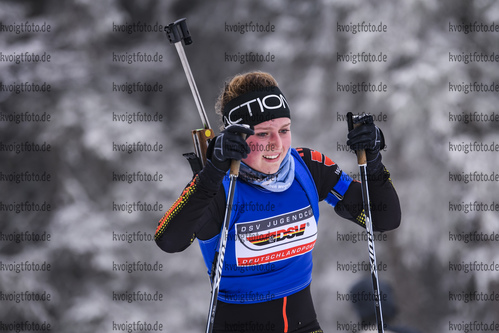 26.01.2019, xkvx, Biathlon, Deutschlandpokal Notschrei, Sprint, v.l. RING Lena