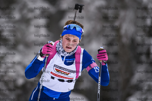 26.01.2019, xkvx, Biathlon, Deutschlandpokal Notschrei, Sprint, v.l. VOGL Lara