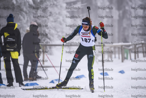 26.01.2019, xkvx, Biathlon, Deutschlandpokal Notschrei, Sprint, v.l. VOIGT Vanessa