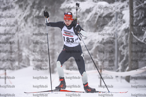 26.01.2019, xkvx, Biathlon, Deutschlandpokal Notschrei, Sprint, v.l. POIKE Tamina