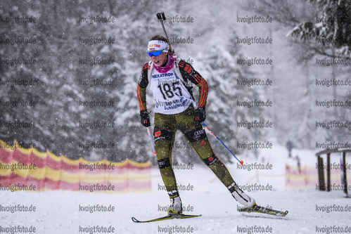 27.01.2019, xkvx, Biathlon, Deutschlandpokal Notschrei, Super Einzel, v.l. LANGE Jessica
