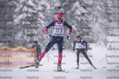 27.01.2019, xkvx, Biathlon, Deutschlandpokal Notschrei, Super Einzel, v.l. SCHELB Noemi