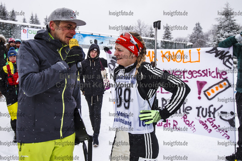 27.01.2019, xkvx, Biathlon, Deutschlandpokal Notschrei, Abschied Annika Knoll, v.l. KNOLL Annika / Abschied / Abschiedsrennen / Verabschiedung