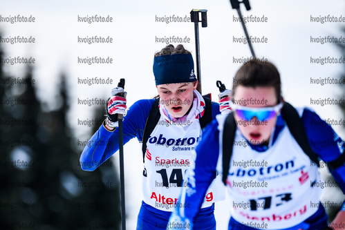 10.02.2019, xkvx, Biathlon, Deutschlandpokal Altenberg, Verfolgung, v.l. GERLACH Aenne