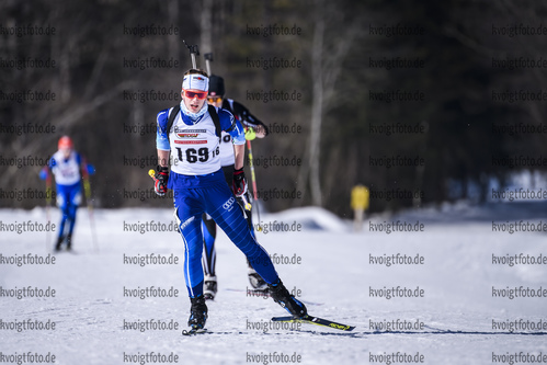 23.02.2019, xkvx, Biathlon, Deutsche Jugendmeisterschaft Kaltenbrunn, Sprint, v.l. MALTSEV Dmitrij
