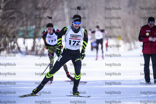 23.02.2019, xkvx, Biathlon, Deutsche Jugendmeisterschaft Kaltenbrunn, Sprint, v.l. MARTINS Lukas