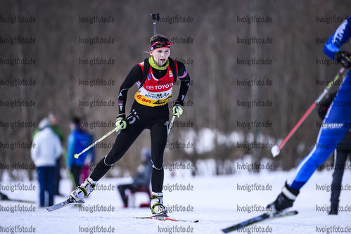 24.02.2019, xkvx, Biathlon, Deutsche Jugendmeisterschaft Kaltenbrunn, Staffel, v.l. SCHUMANN Emily