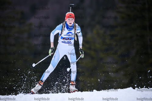 16.03.2019, xkvx, Biathlon, Deutschlandpokal Ruhpolding, Sprint, v.l. LEUBNER Berta