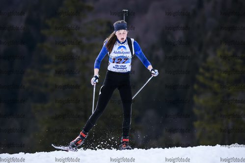 16.03.2019, xkvx, Biathlon, Deutschlandpokal Ruhpolding, Sprint, v.l. GERLACH Aenne