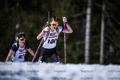17.03.2019, xkvx, Biathlon, Deutschlandpokal Ruhpolding, Supereinzel, v.l. STOCKER Liv Grete