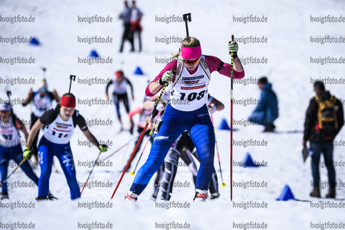 17.03.2019, xkvx, Biathlon, Deutschlandpokal Ruhpolding, Supereinzel, v.l. HOLLER Vroni