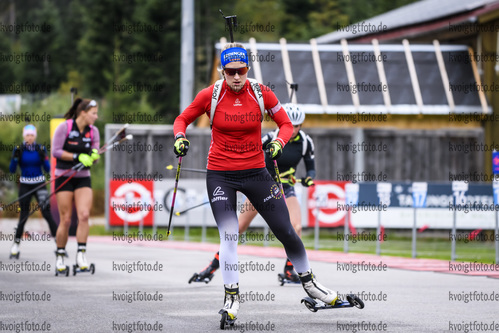 06.09.2019, xkvx, Biathlon, Deutsche Meisterschaften am Arber, Training Damen, v.l. Anna Weidel