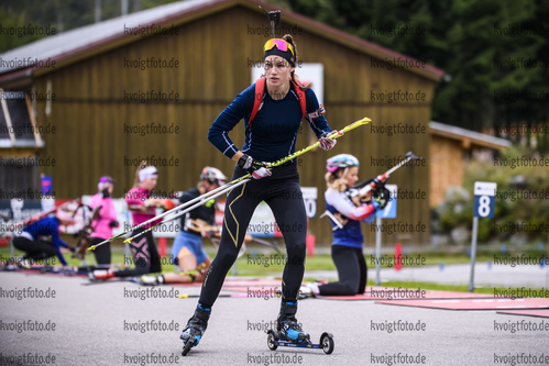 06.09.2019, xkvx, Biathlon, Deutsche Meisterschaften am Arber, Training Damen, v.l. Anna Maria Richter