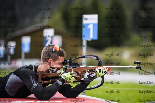 06.09.2019, xkvx, Biathlon, Deutsche Meisterschaften am Arber, Training Herren, v.l. Justus Strelow