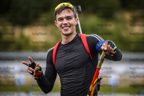 06.09.2019, xkvx, Biathlon, Deutsche Meisterschaften am Arber, Training Herren, v.l. Max Barchewitz